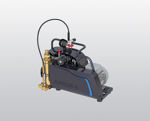 BAUER JUNIOR II breathing air compressor with electric motor BAUER JUNIOR II breathing air compressor with electric motor